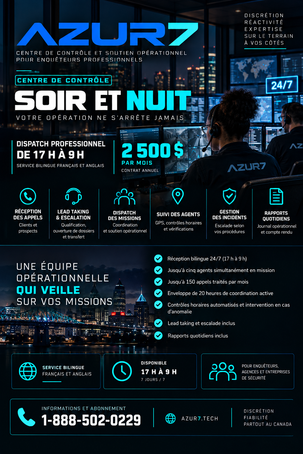 AZUR7 — couverture 24 h/24, nouvelle annonce