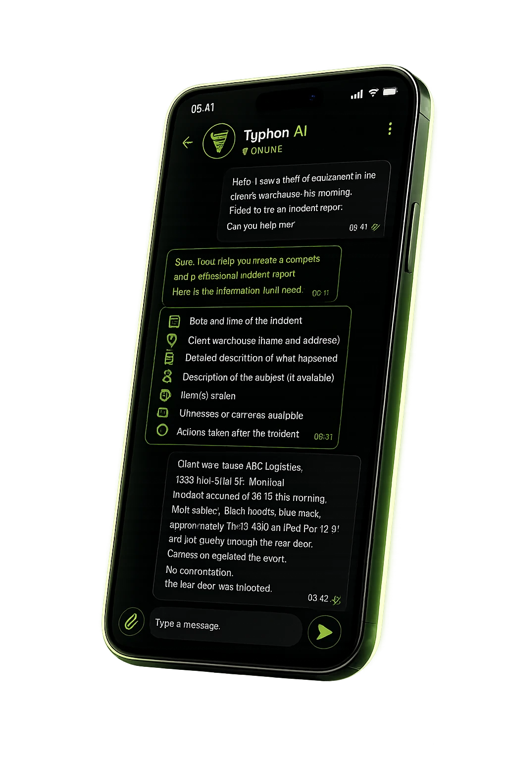 TYPHON AI mobile assistant
